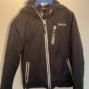 Black Youth Marmot Ski Jacket - Size XS